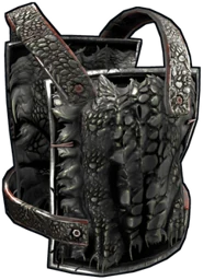 Black Alligator Metal Chest Plate
