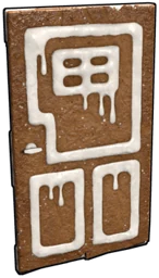 Gingerbread Wooden Door