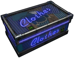 Neon Clothes Storage