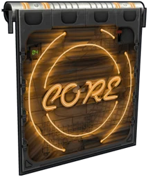 Neon Core Garage Door