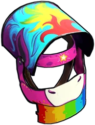 Rainbow Pony Helmet