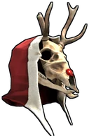 Rudolph Skull Mask